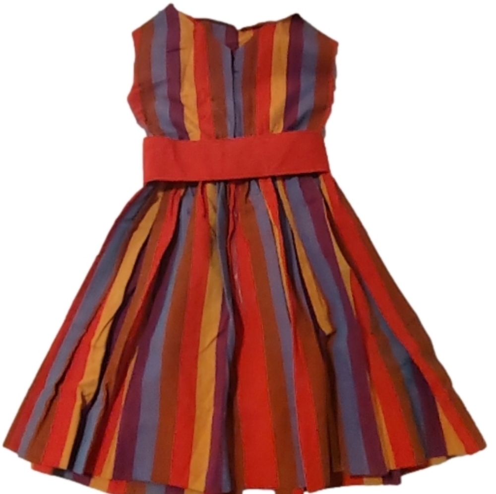 Vintage 50's Girl's Striped Dress